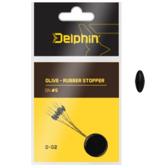 OPRITOR DELPHIN MARIME:S OLIVE- RUBBER STOPPER 9BUC/PLIC