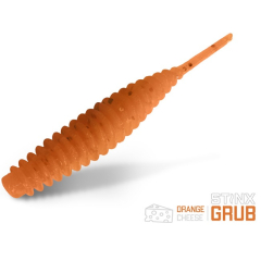 NALUCA SOFT DELPHIN B! STINX GRUB CHEESE 20BUC/CUTIE 4CM ORANGE