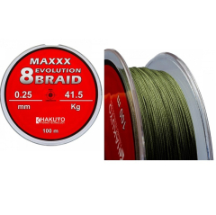 Fir Textil Hakuyo Maxxx Evolution 8 Braid Verde 100m