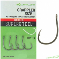 Carlige Korum Supersteel Grappler Hooks Barbed 10buc/plic