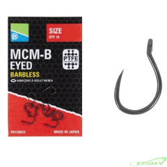 Carlige Preston MCM-B Eyed Barbless 10Buc/Plic