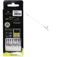 Carlige Mikado Method Feeder Rig Barbed X-tra Strong with Spike