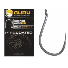 Carlige Guru Super Pellet Waggler Eyed Barbless 10Buc/Plic