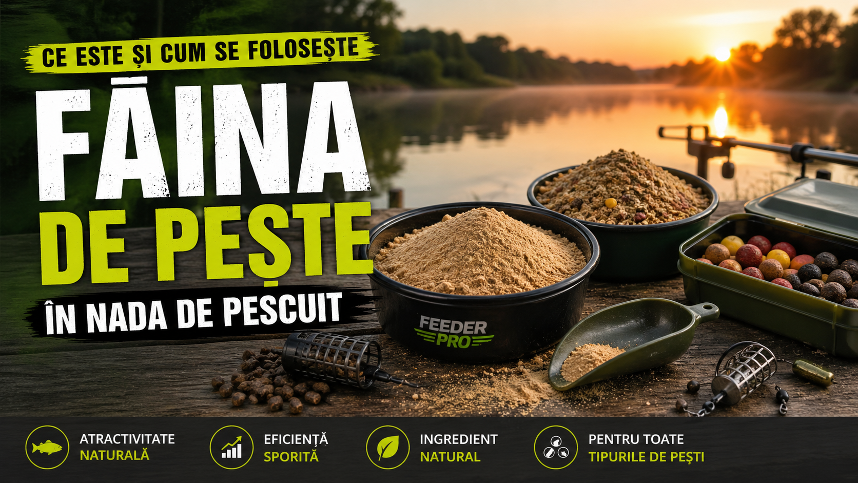 Făina de pește în nada de pescuit – ce este și cum se folosește